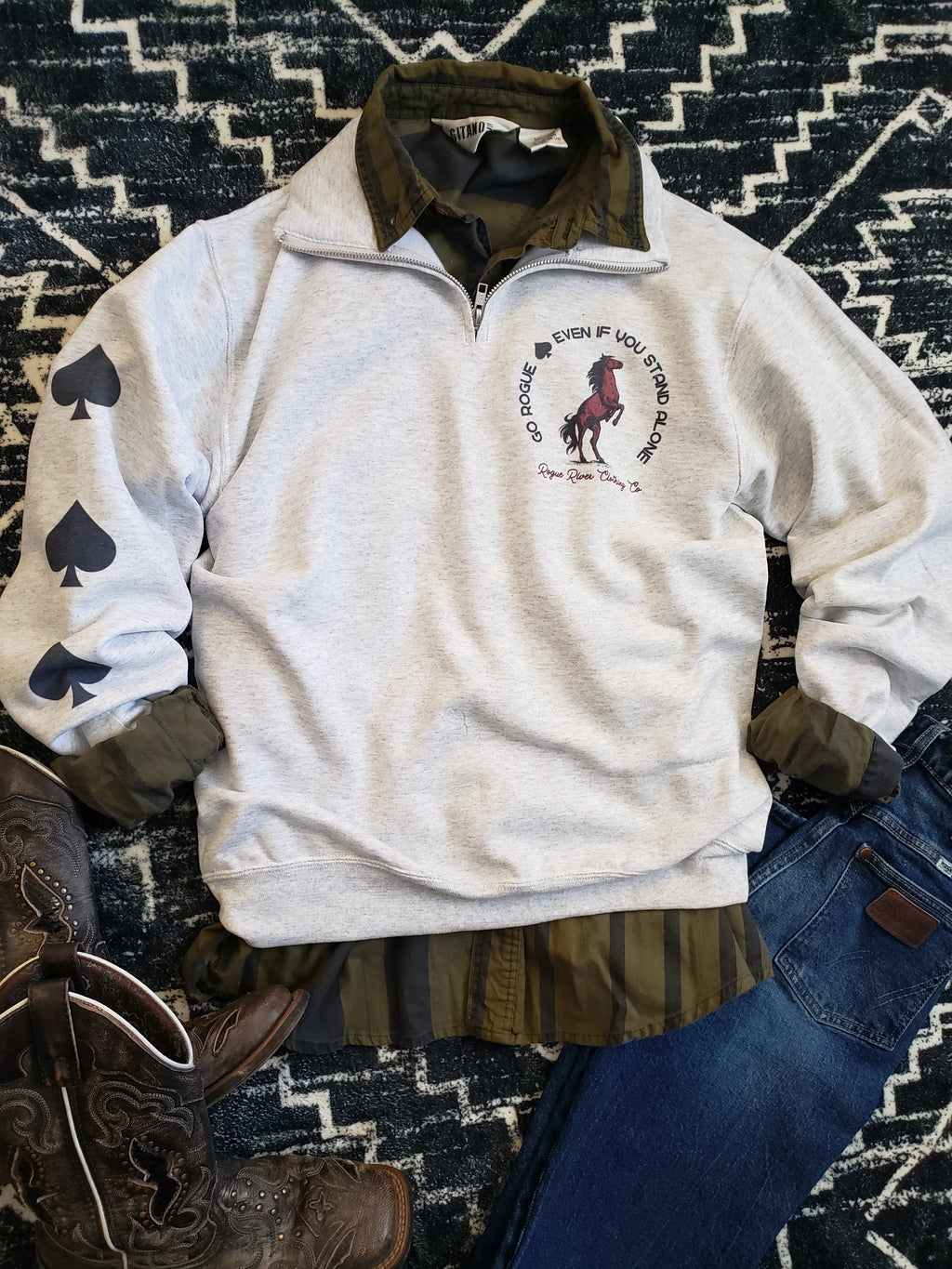 Stand Alone Quarter Zip Sweatshirt