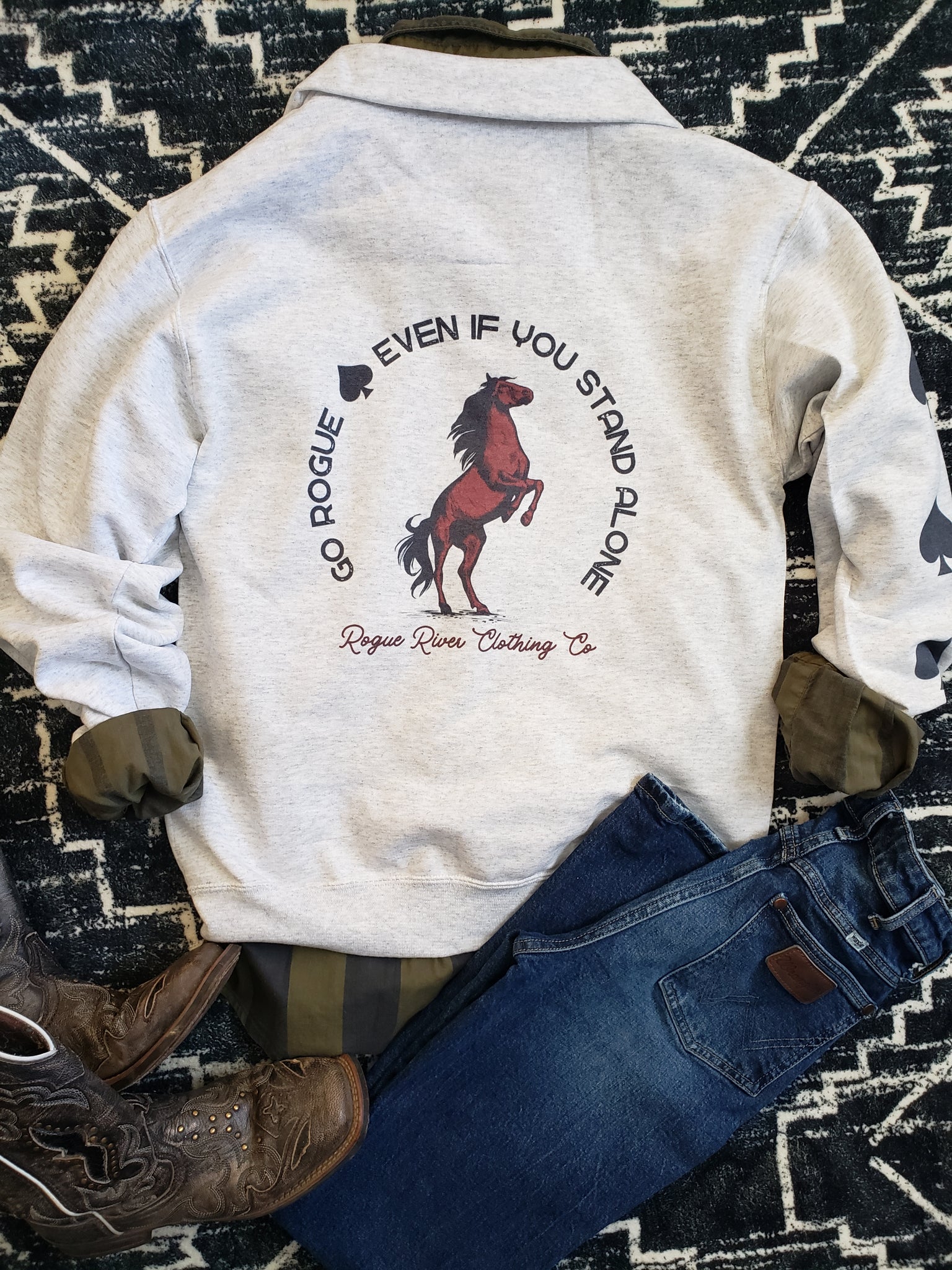 Stand Alone Quarter Zip Sweatshirt