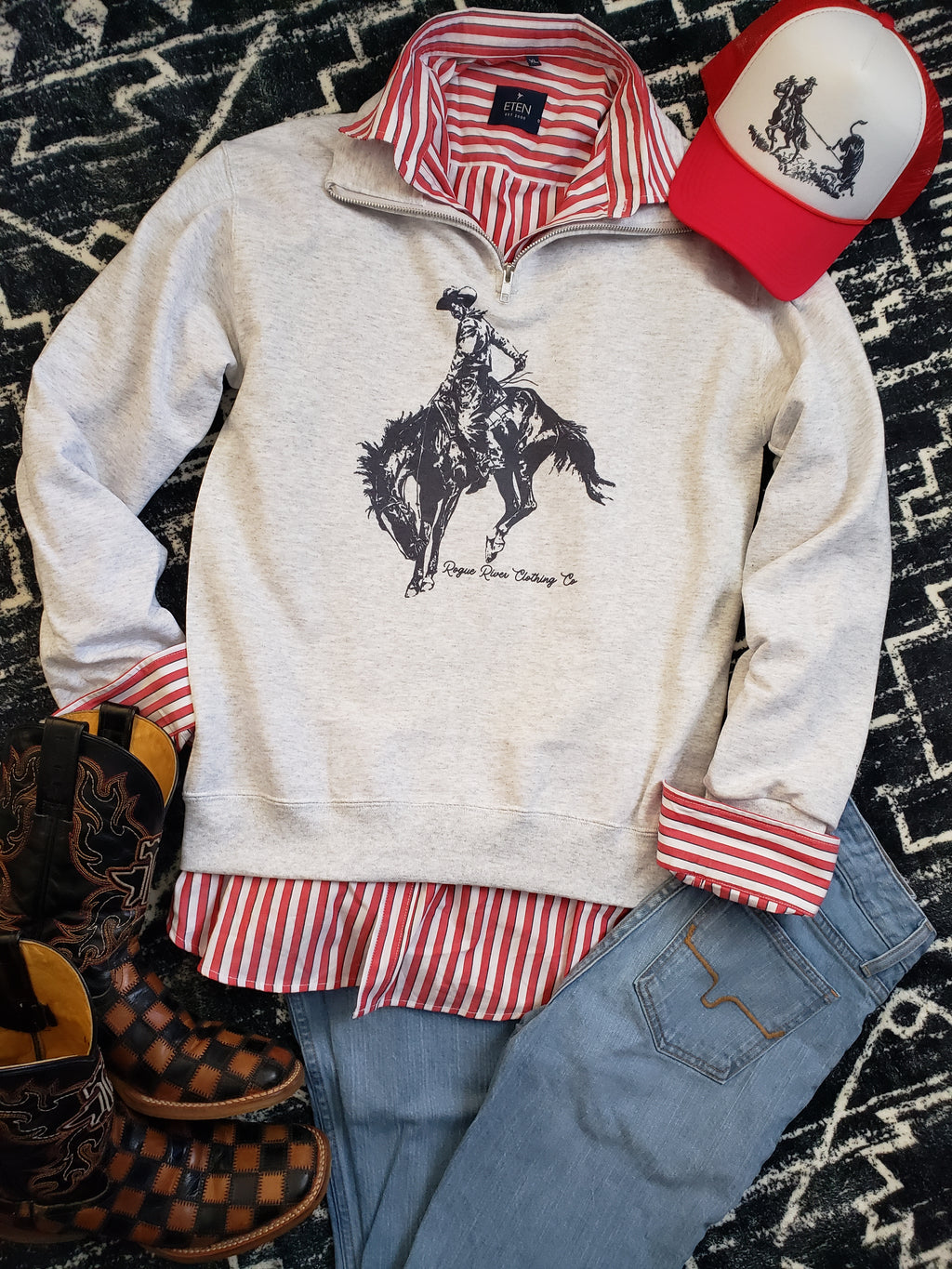 Rank Quarter Zip Sweatshirt