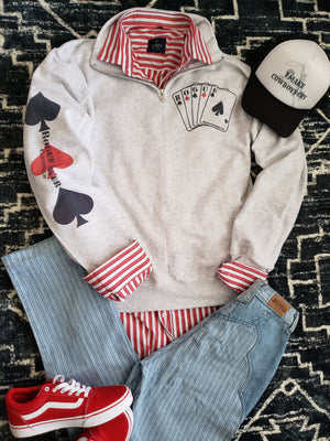 Wild Card Quarter Zip Sweatshirt