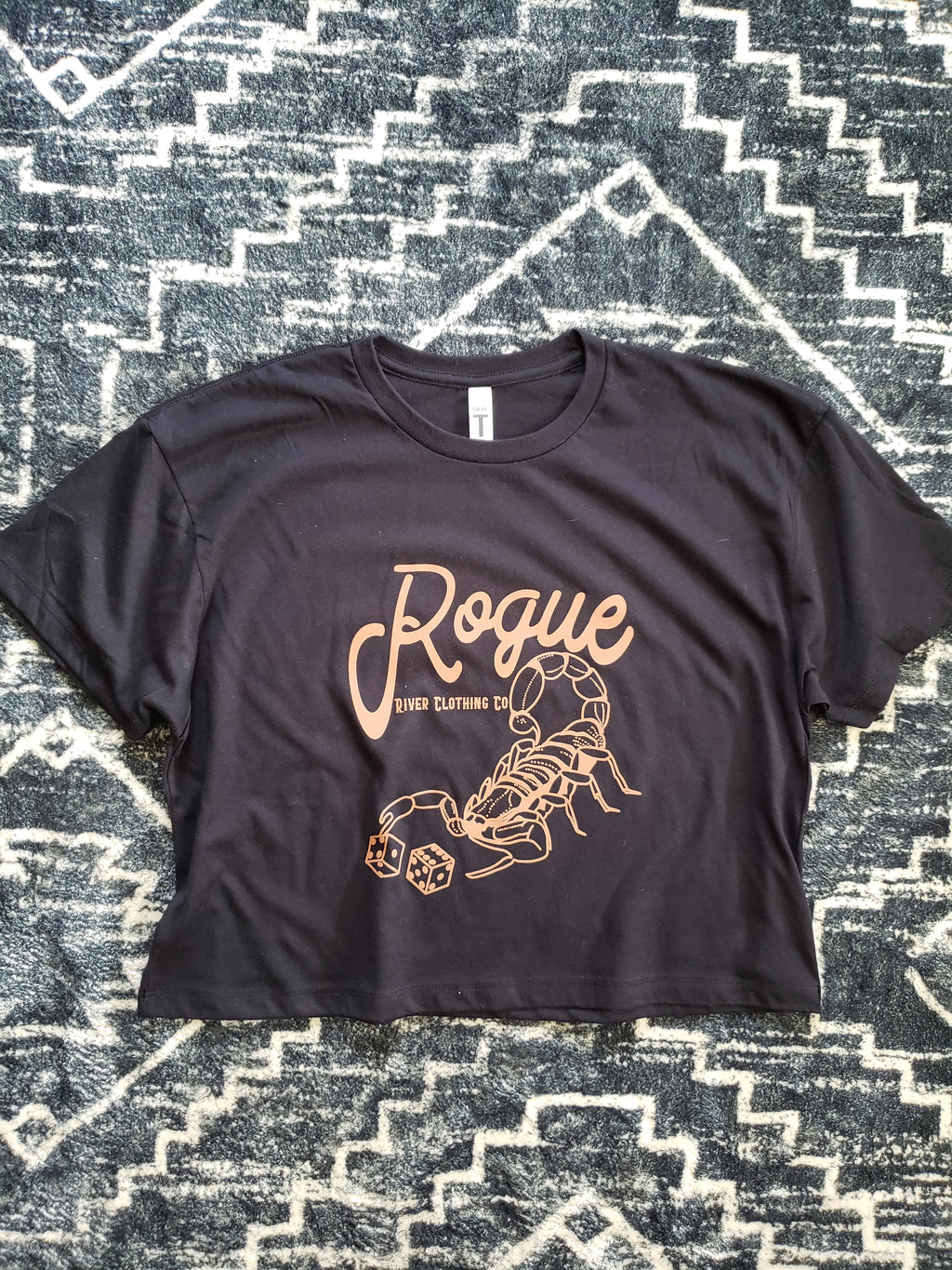 Hot Shot Crop Tee Black