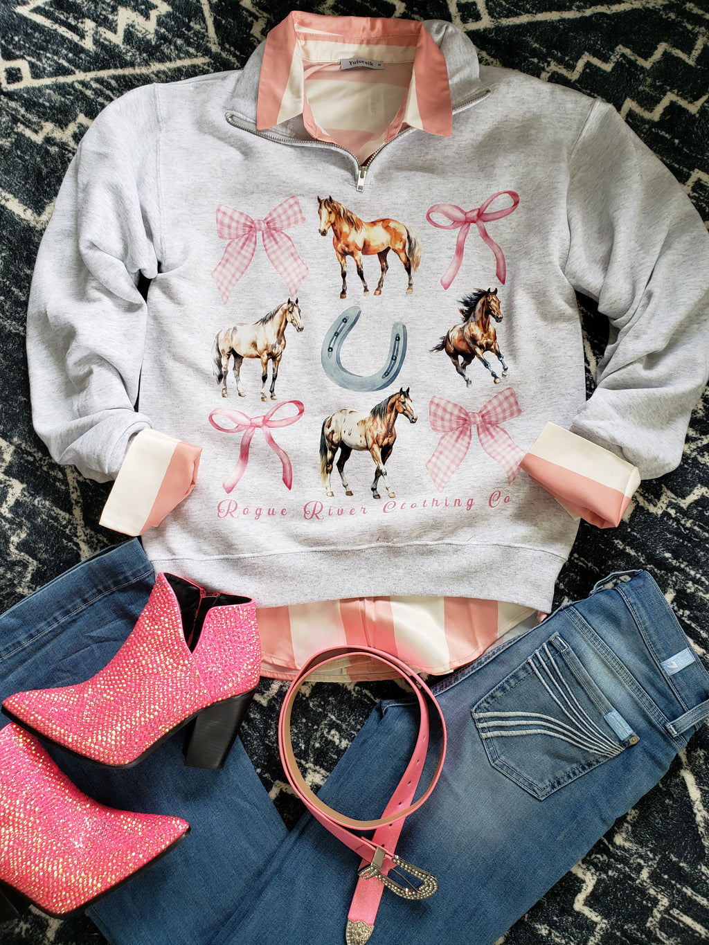 Barbie Girl 1/4 Zip Pullover