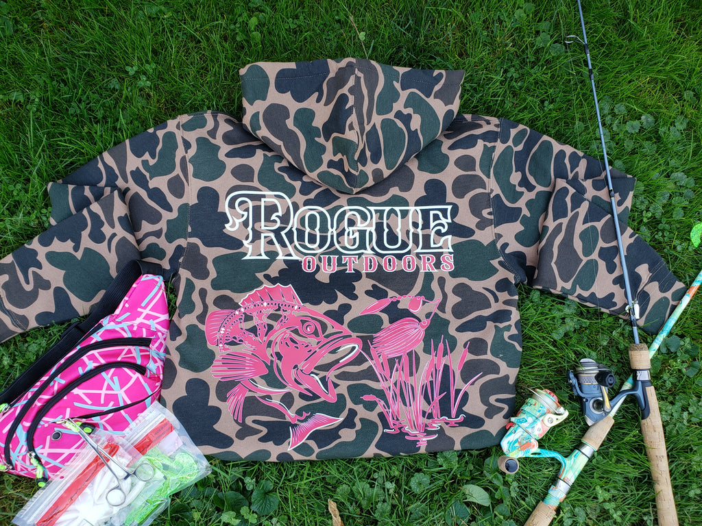 Bass Dash Hoodie Duck Camo Pink