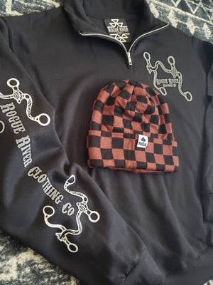 Black Bit Rowdy 1/4 Zip Pullover