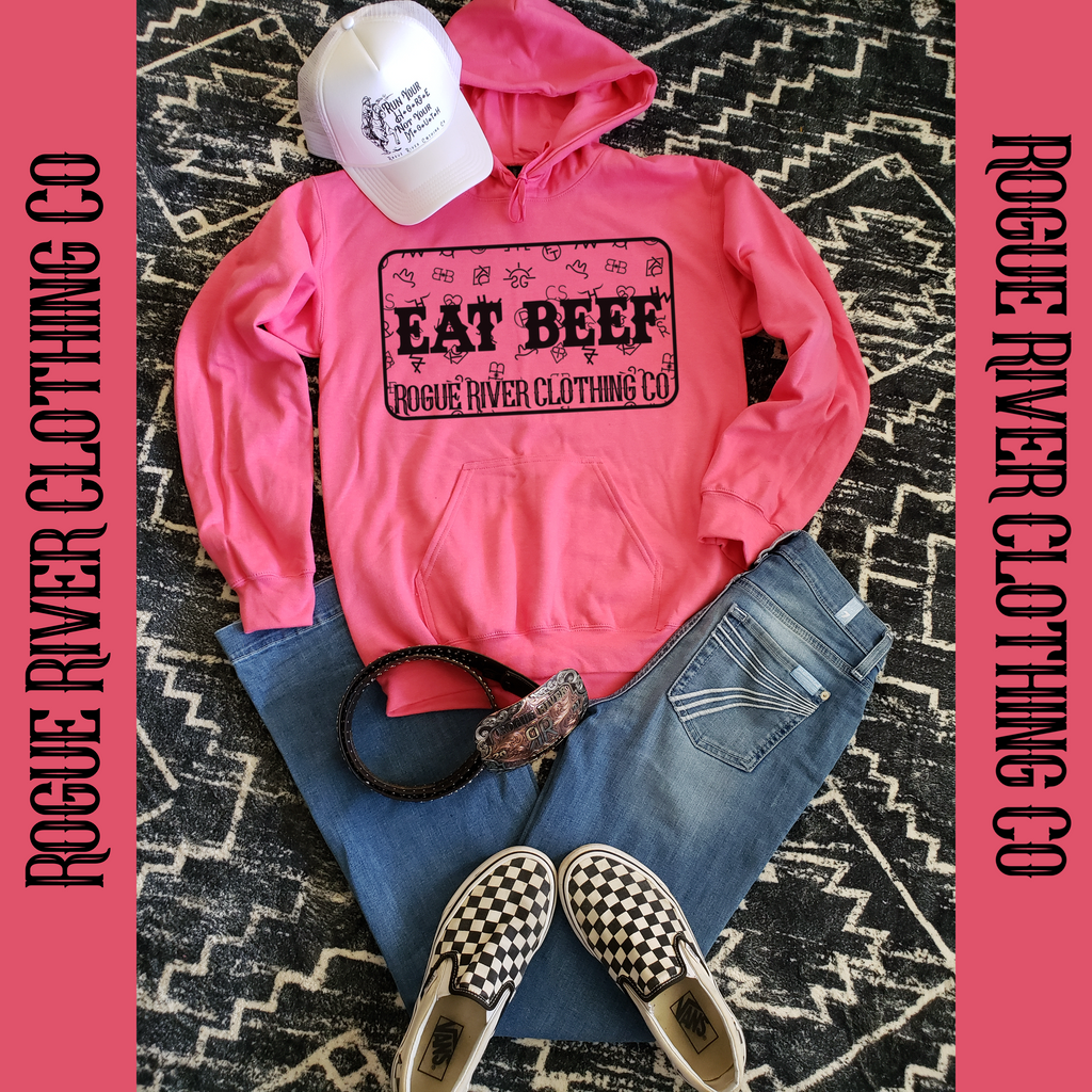 Eat Beef Patch Hoodie