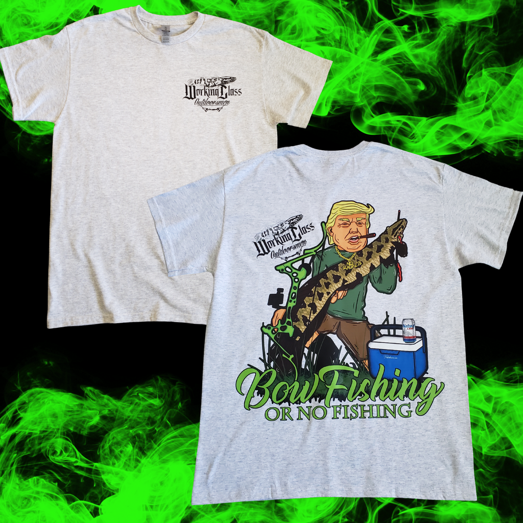 Working Class Outdoorsmen Trump Tee Ash Grey