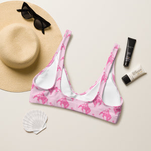 Pink Bronc Bikini Top
