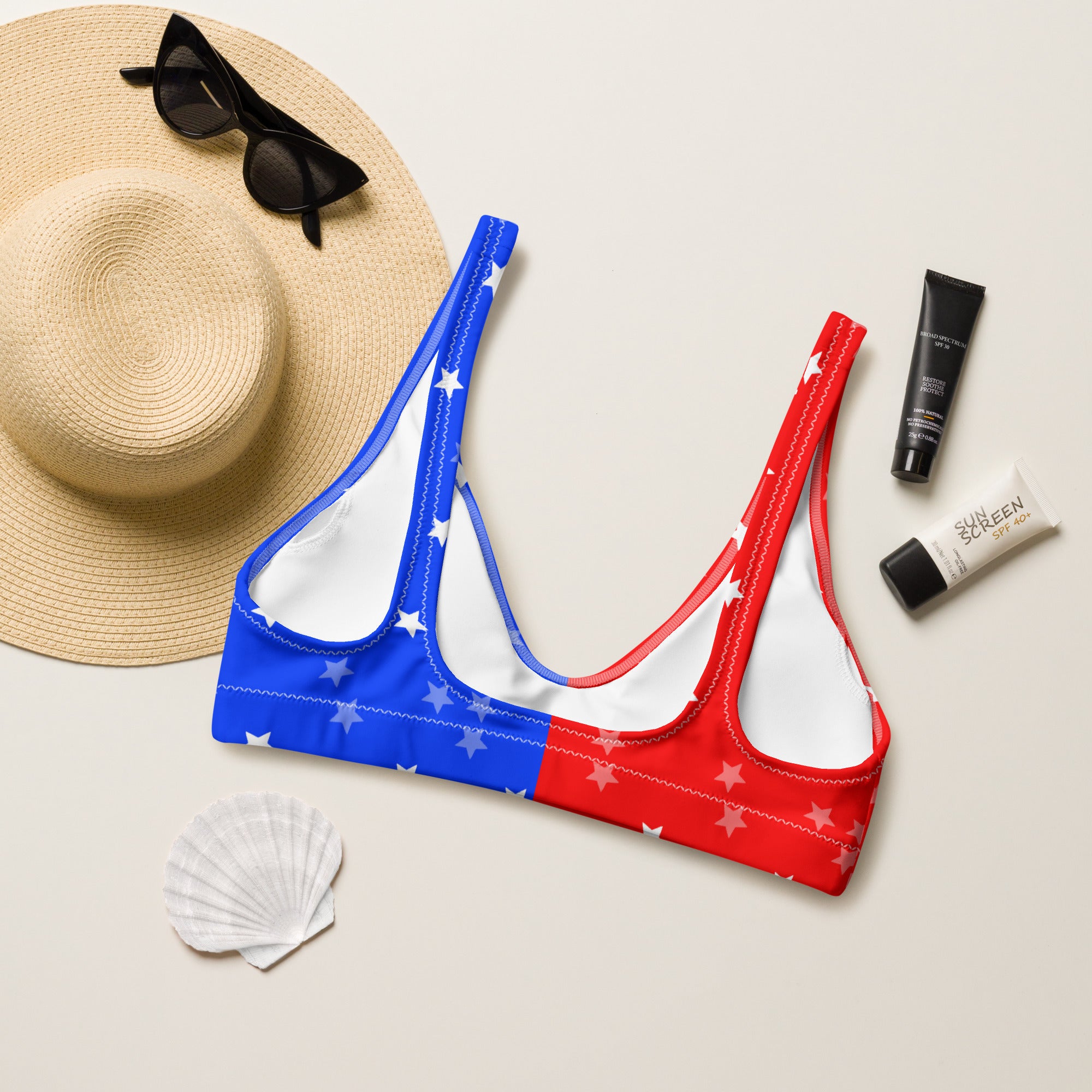 Patriotic Bronc Bikini Top