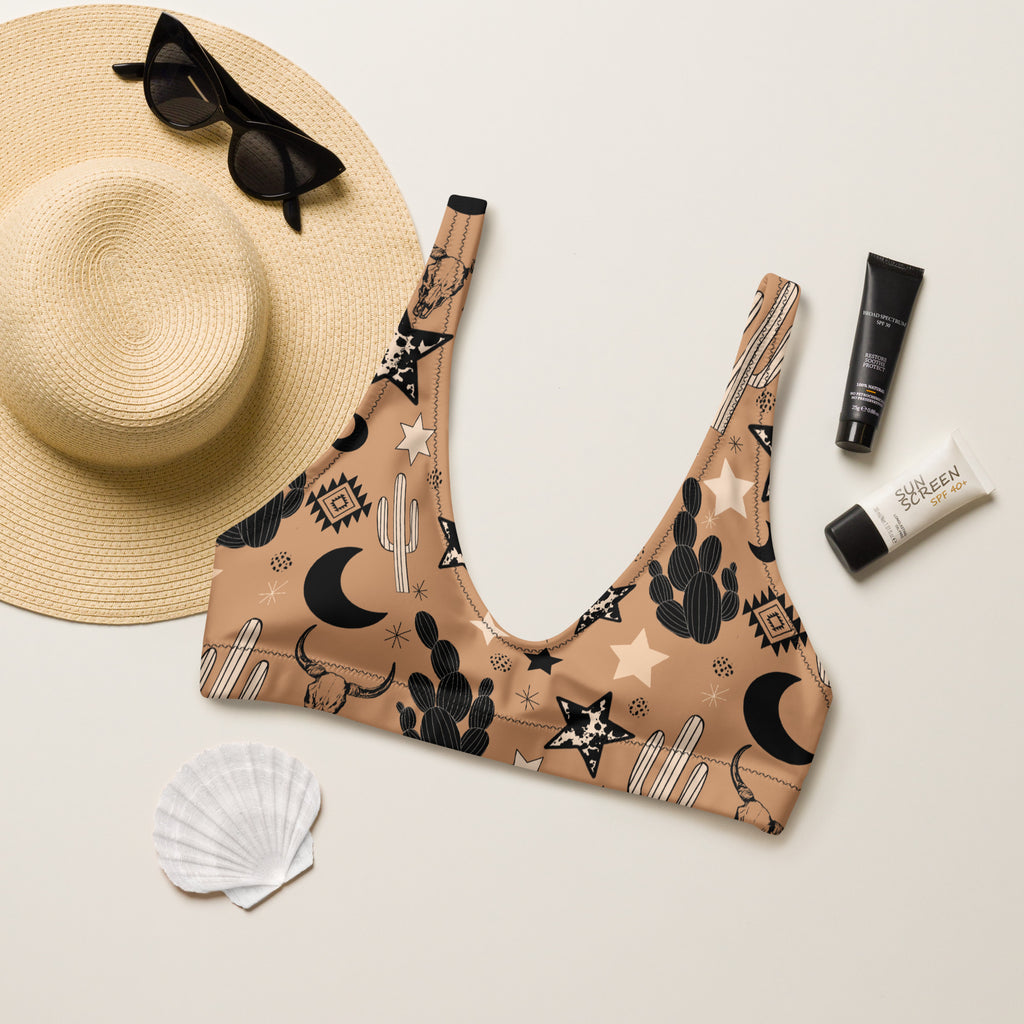 Tan Western Bikini Top