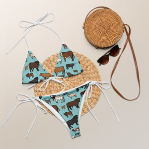 Cattle Breeds String Bikini