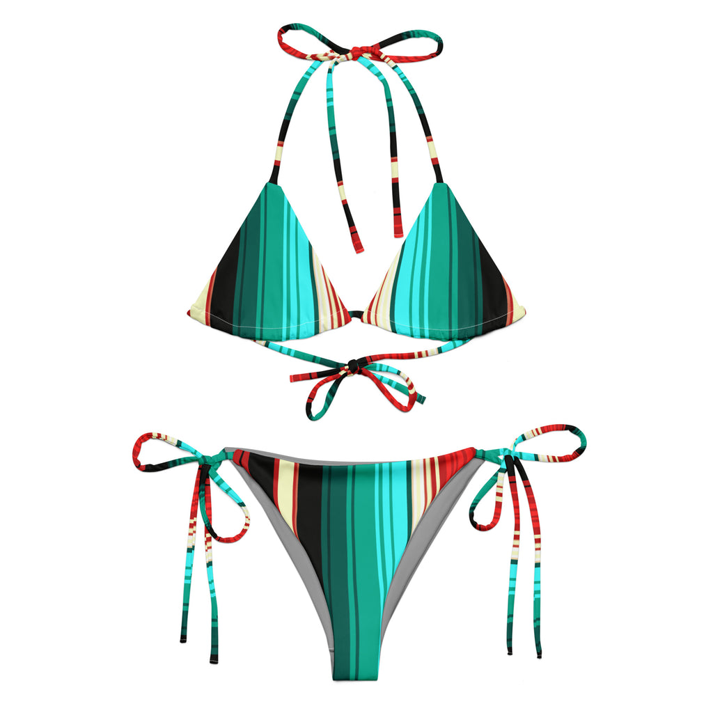 Black Serape String Bikini