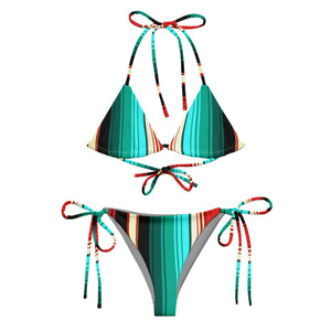 Black Serape String Bikini