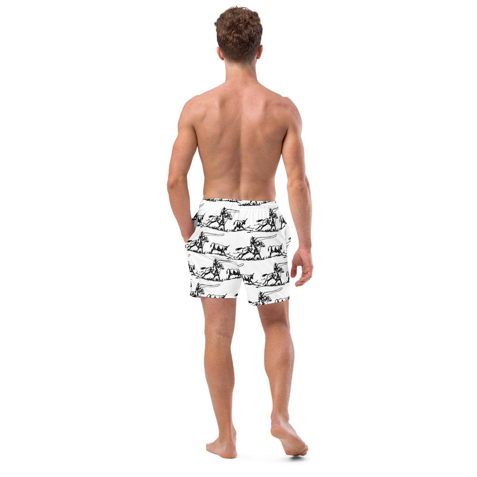 Men's Ropin' West Swim Trunks