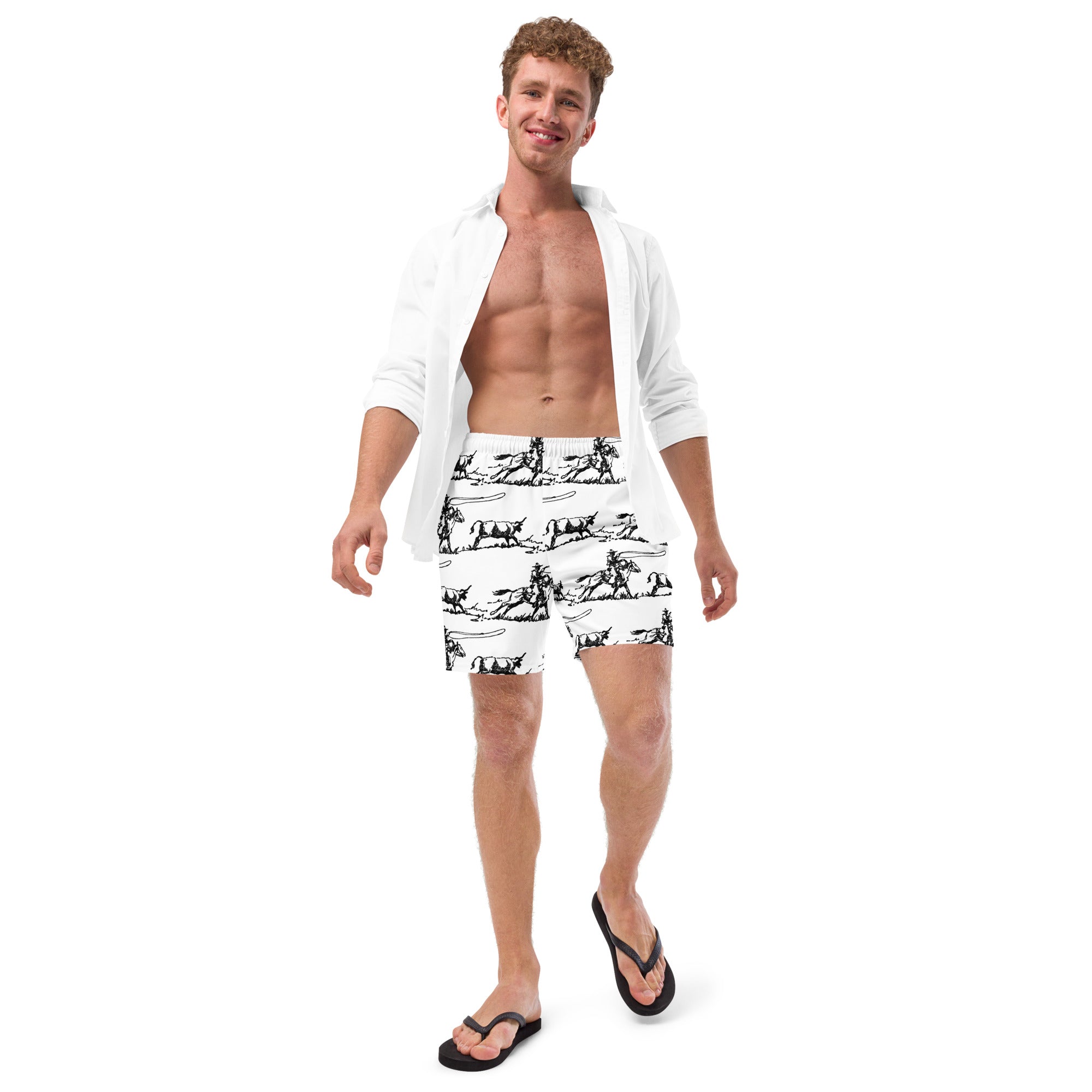 Men's Ropin' West Swim Trunks