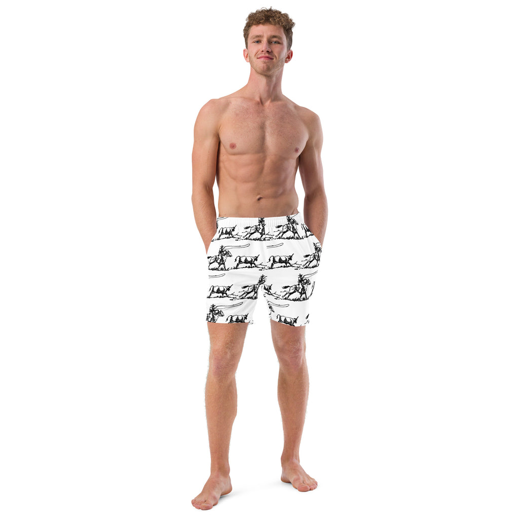 Men's Ropin' West Swim Trunks
