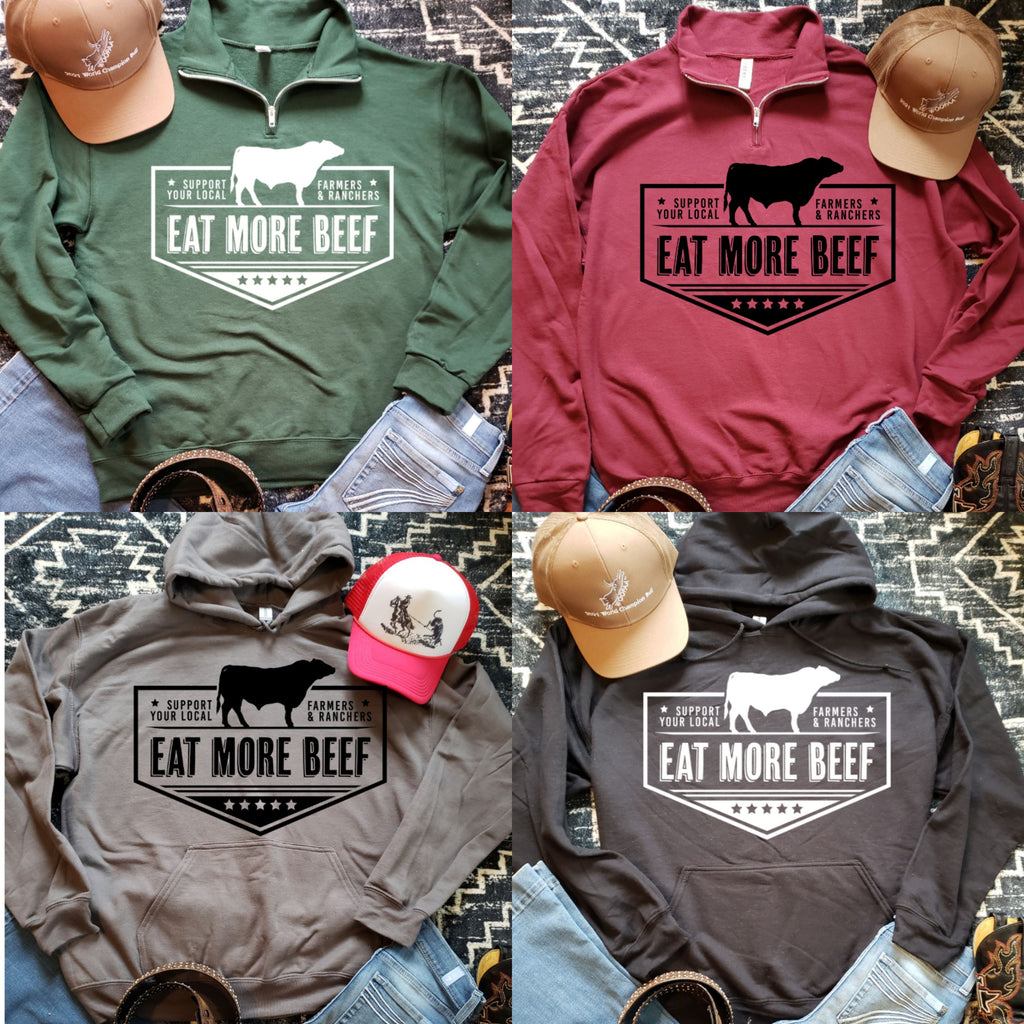 Eat Beef 1/4 Zip