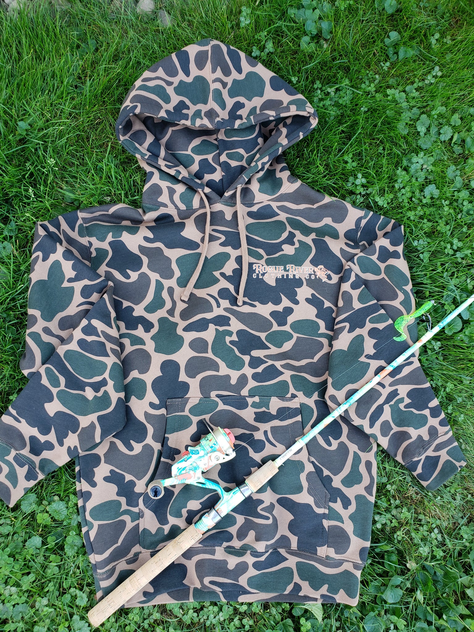 Bass Dash Hoodie Duck Camo Orange