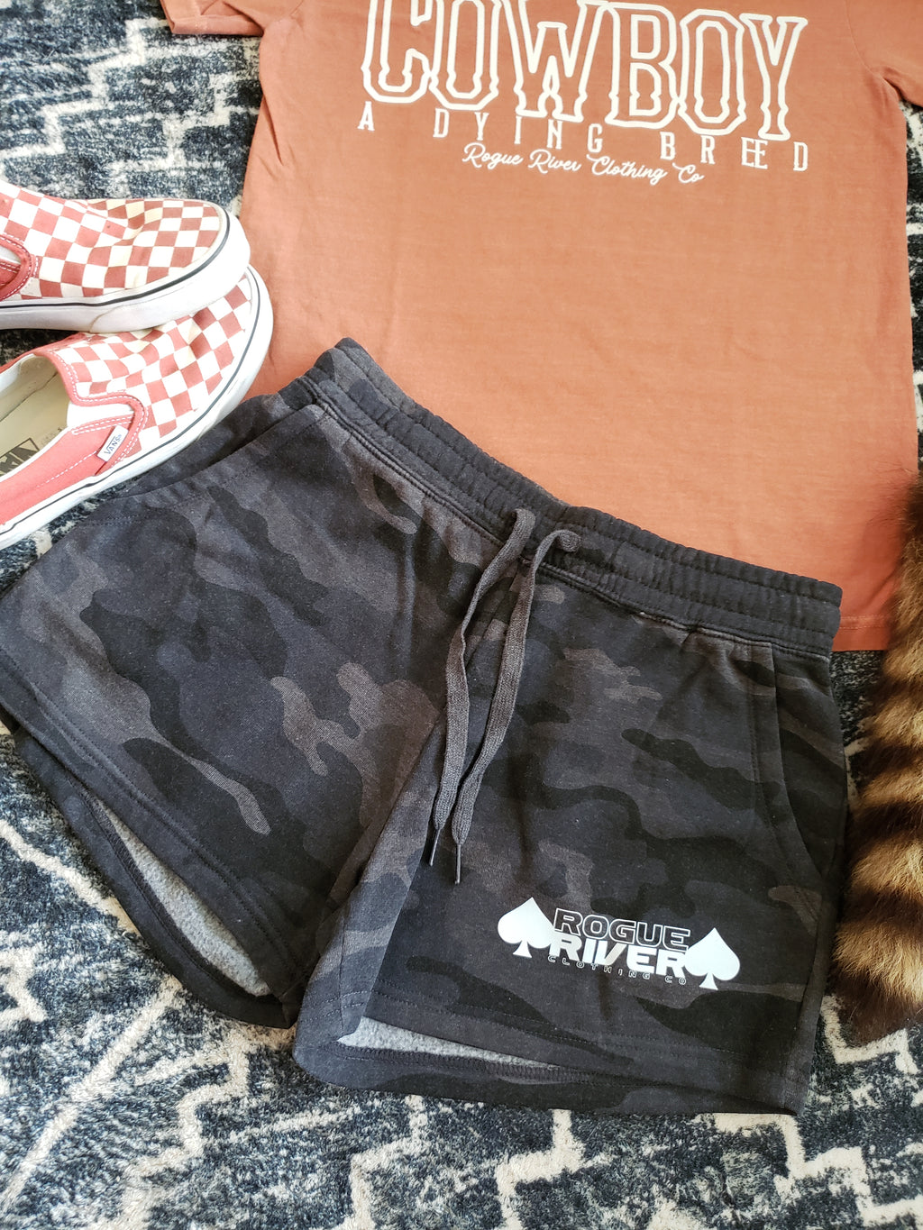 Rogue Spade Shorts Black Camo