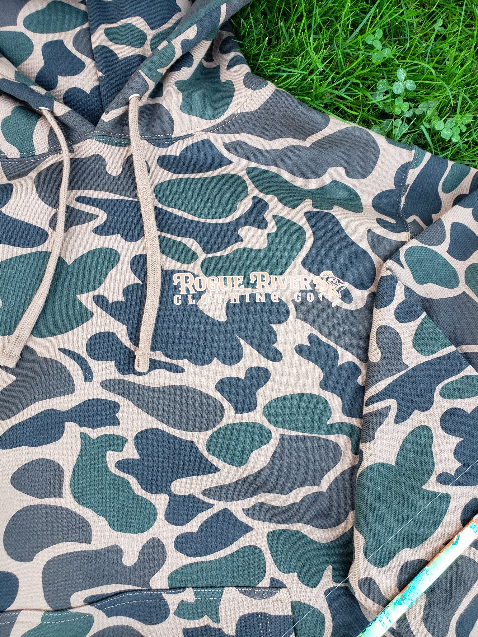 Bass Dash Hoodie Duck Camo Orange