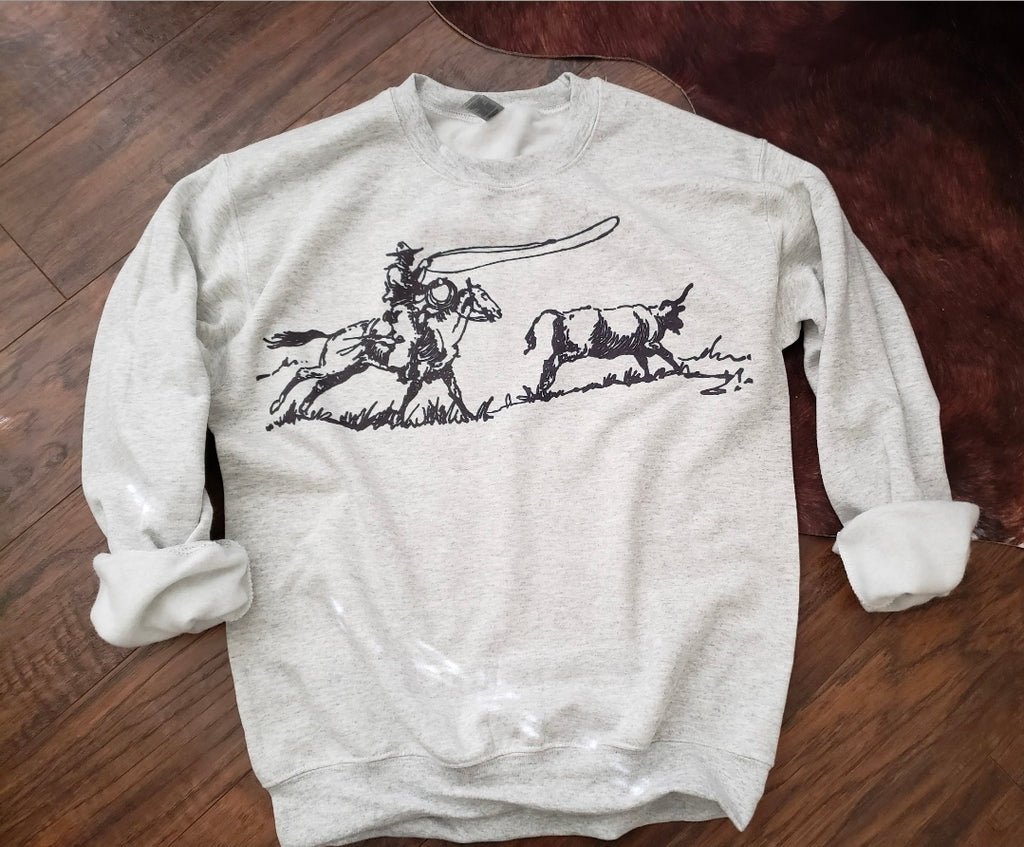 Calf Roper Crewneck