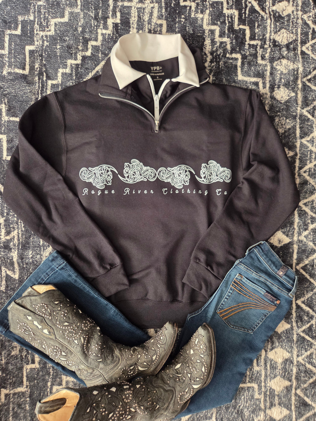All Tool'd Up Black 1/4 Zip