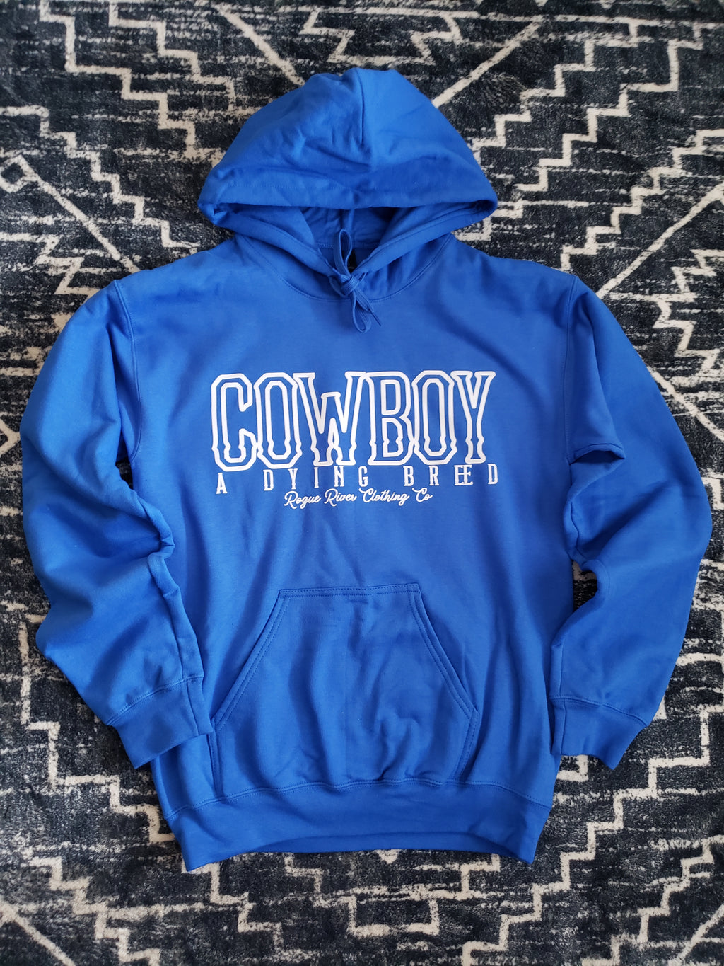 Blue Dying Breed Hoodie