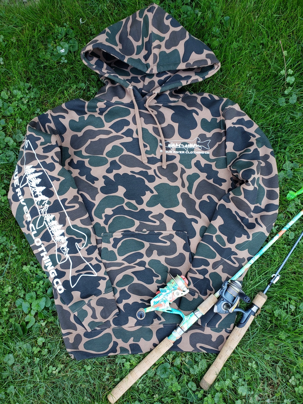 Musky Slayer Duck Camo Hoodie
