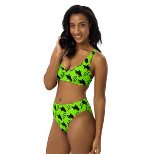 Light'er Up Green High Waist Bikini