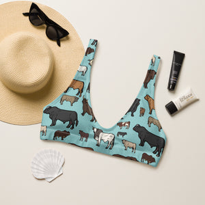 Cattle Breeds Bikini Top