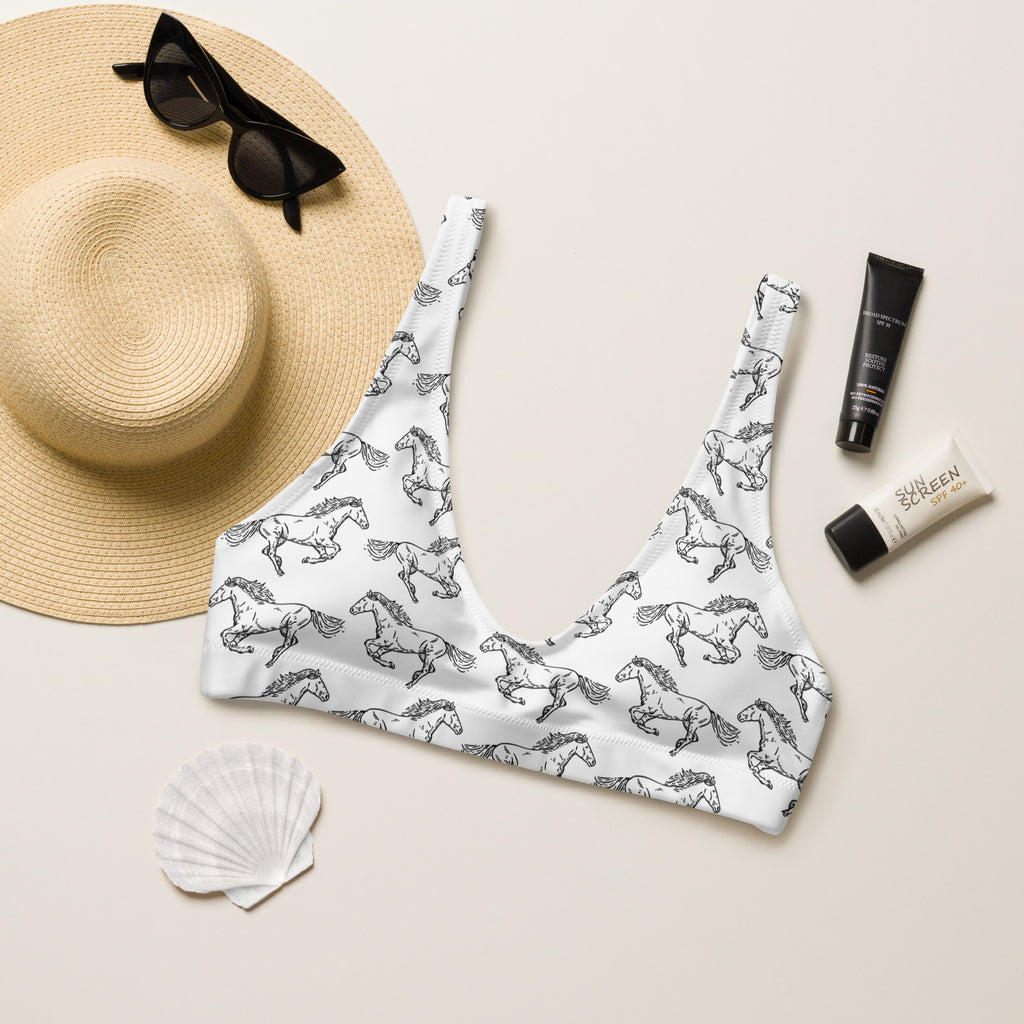 Wild Horses Bikini Top
